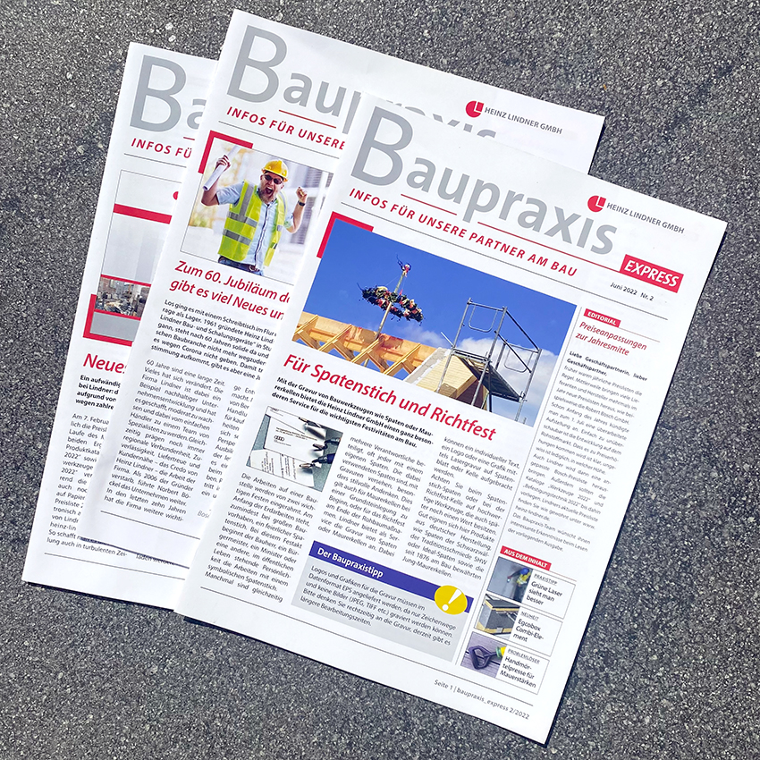 Baupraxis express – unser neues Kundenmagazin