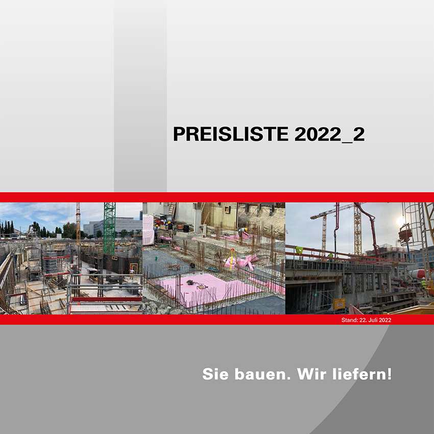 Nachtragspreisliste 2022_2 und neue Kataloge